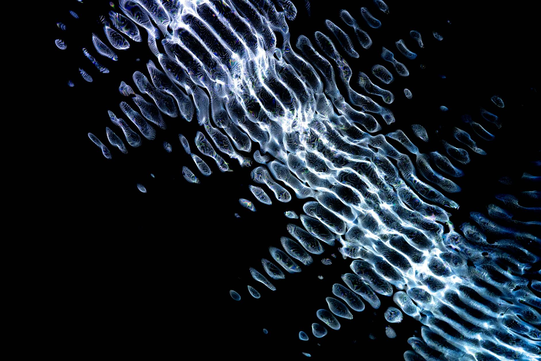 Digital DNA double helix structure representing genetic testing and genealogy research