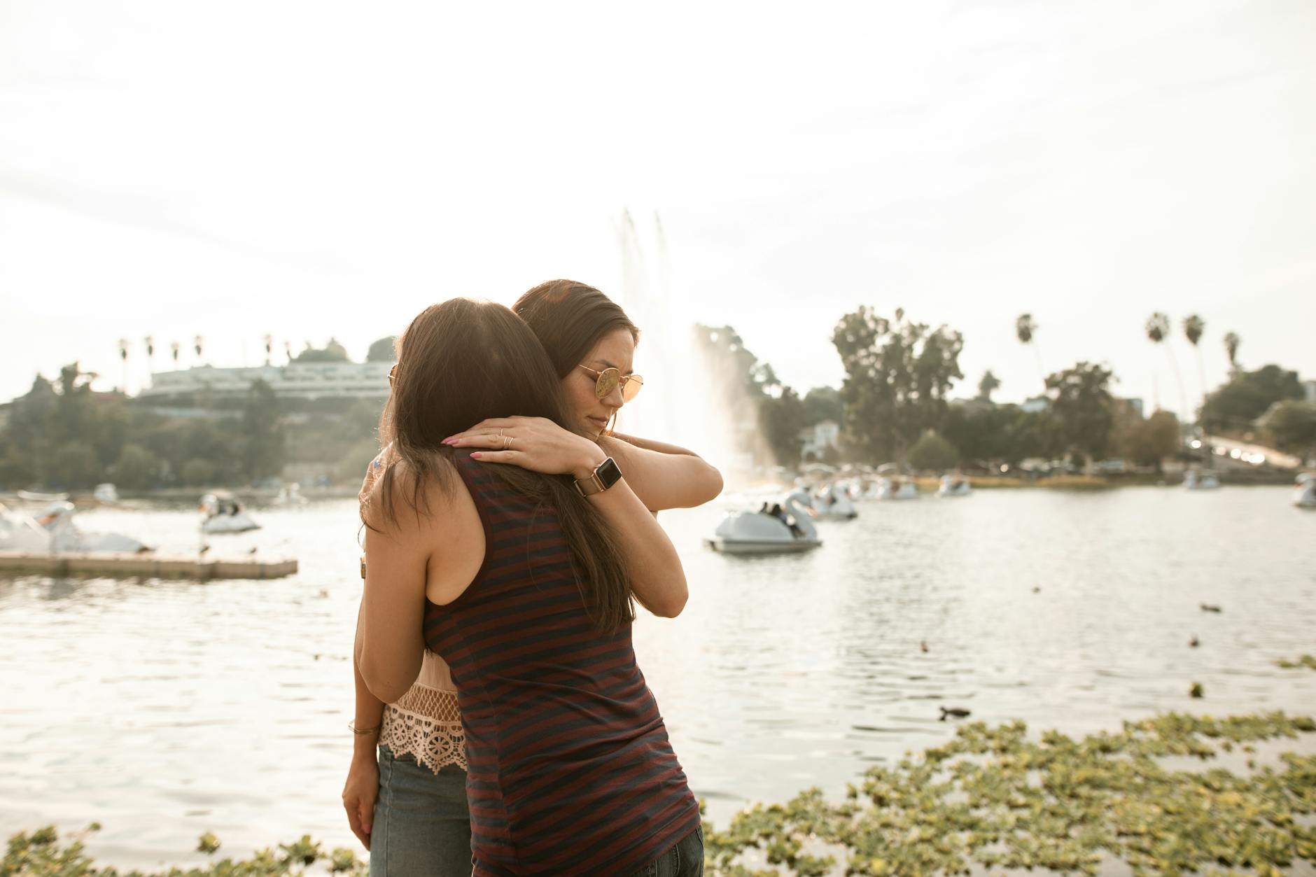 Two people shaking hands in friendly greeting, symbolizing new social connections and relationship building