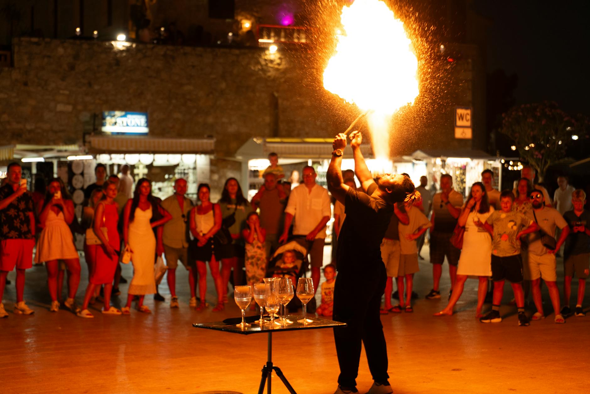 Collection of vinyl albums stacked and displayed on shelves