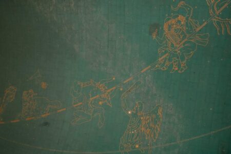 Night sky showing constellation patterns and stars