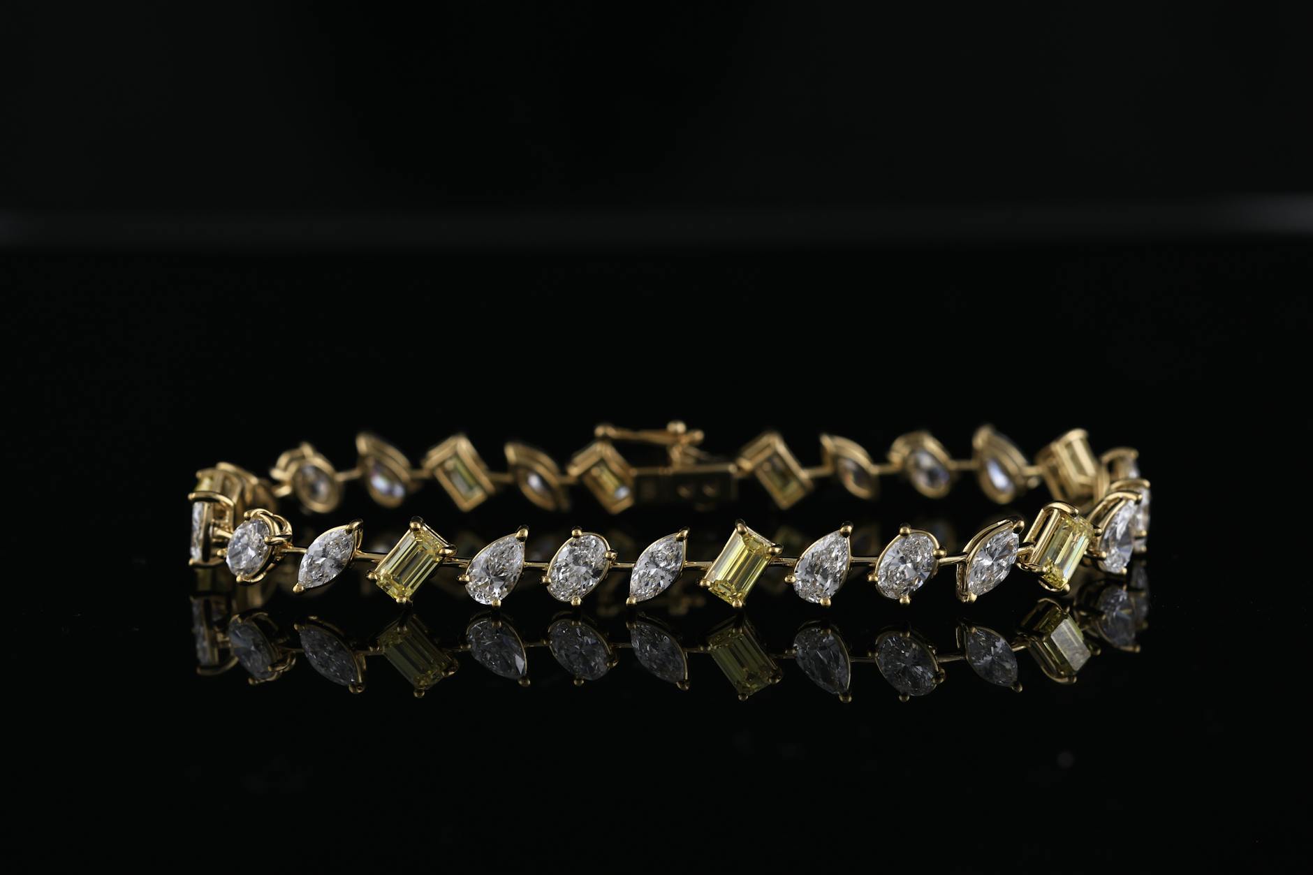 Elegant pearl bracelet displayed on neutral background