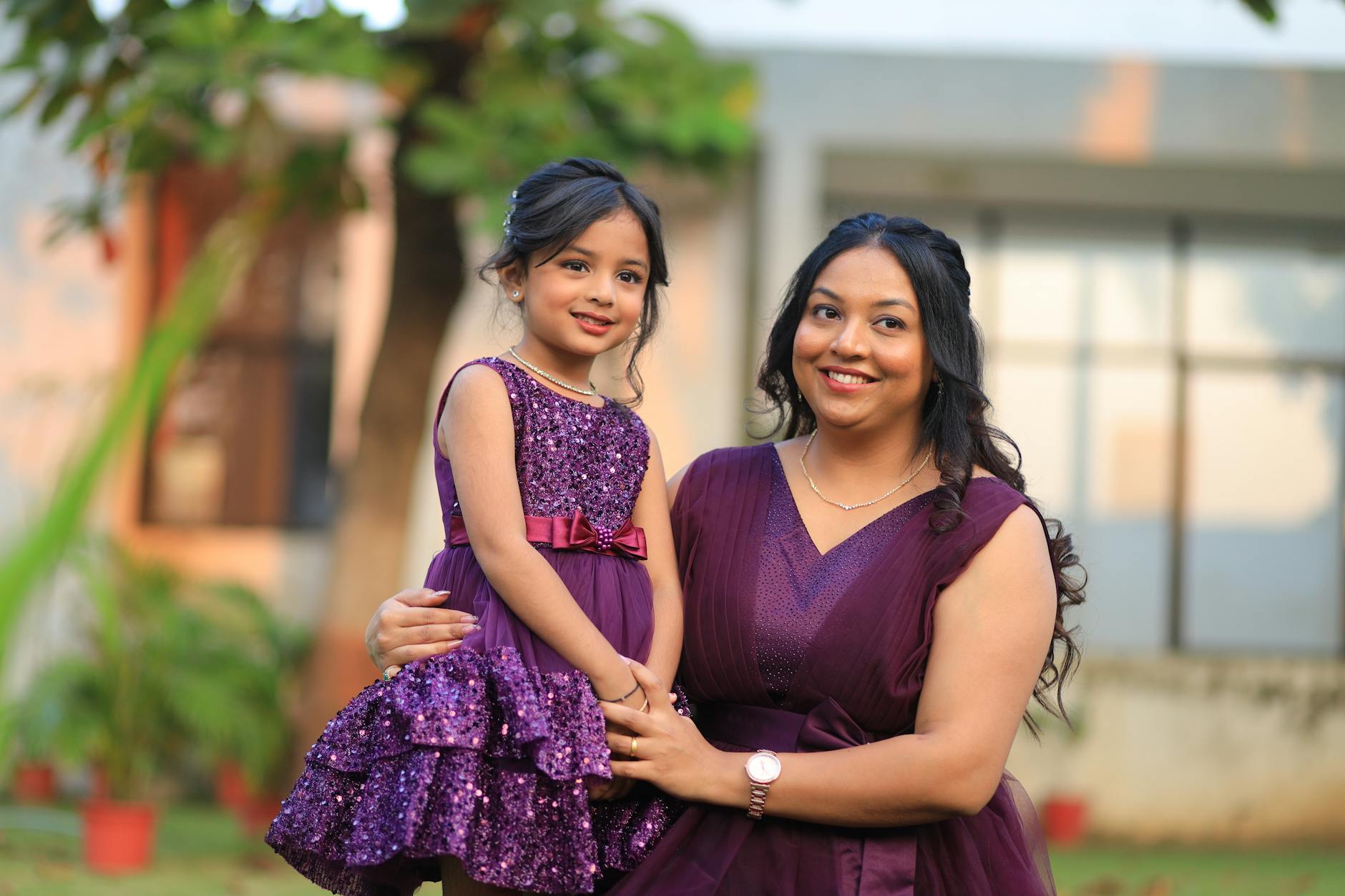 Mother and young daughter spending quality time together