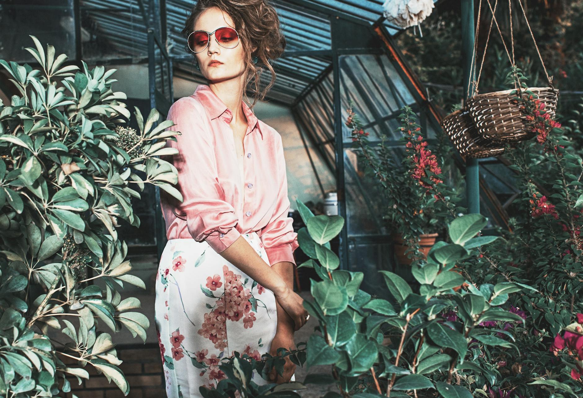 Models posing in vibrant summer fashion editorial looks