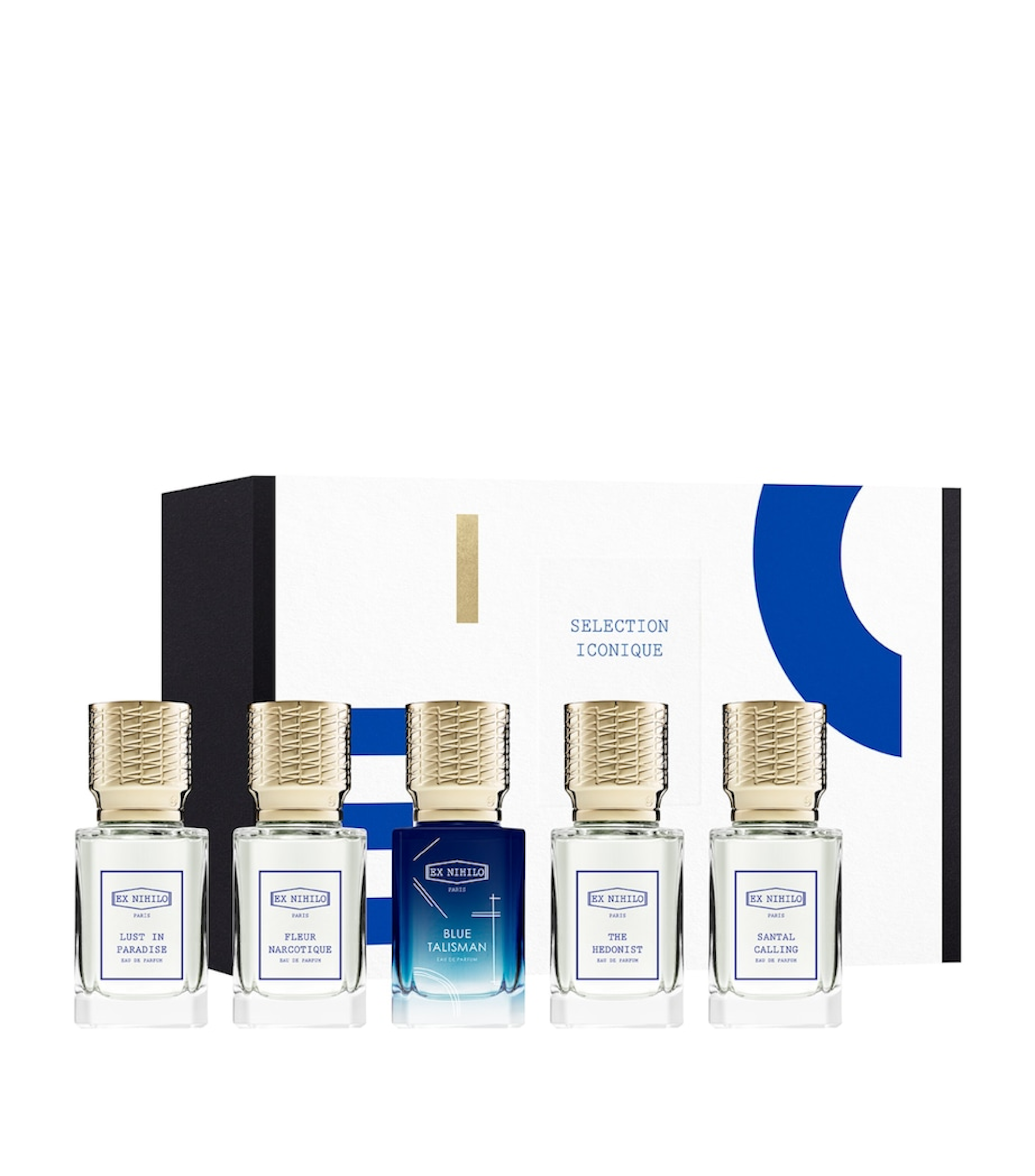 Person testing perfume at beauty counter