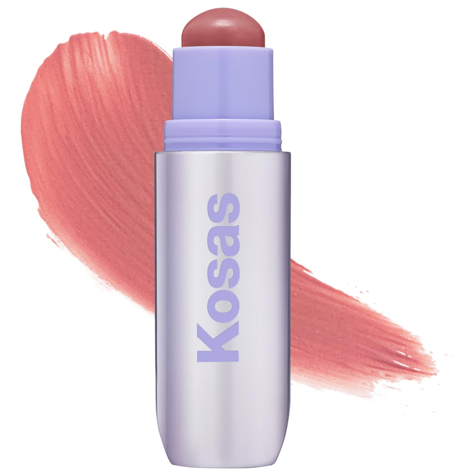 Assorted spring makeup products arranged on a light neutral background
