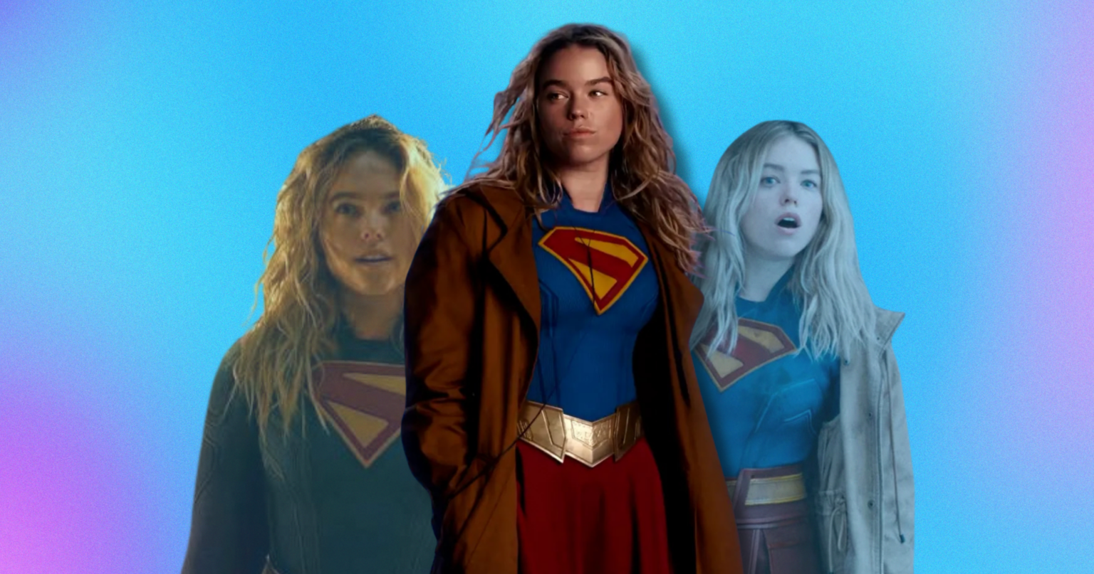 Milly Alcock Is Carrying Supergirl While the Film Fumbles Around Her A woman in a superhero costume standing against a dramatic sky