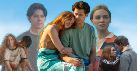 Matt Cornett & Sadie Soverall On The Art Of Longing In Every Year After Two young people sitting together with a wistful, distant expression suggesting unspoken emotion
