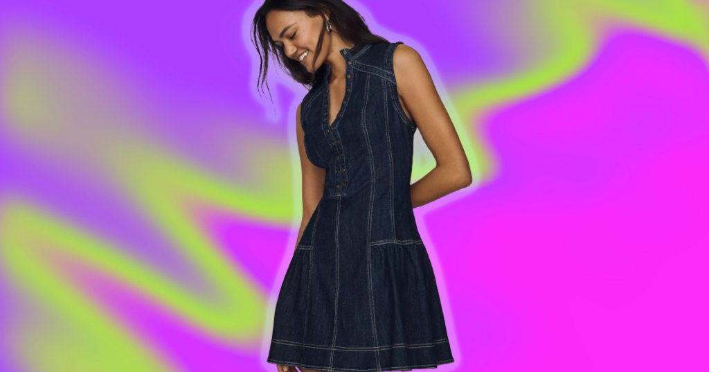 What to Actually Wear When Heat Makes Everything Unbearable Woman wearing a lightweight cotton summer dress outdoors in warm weather
