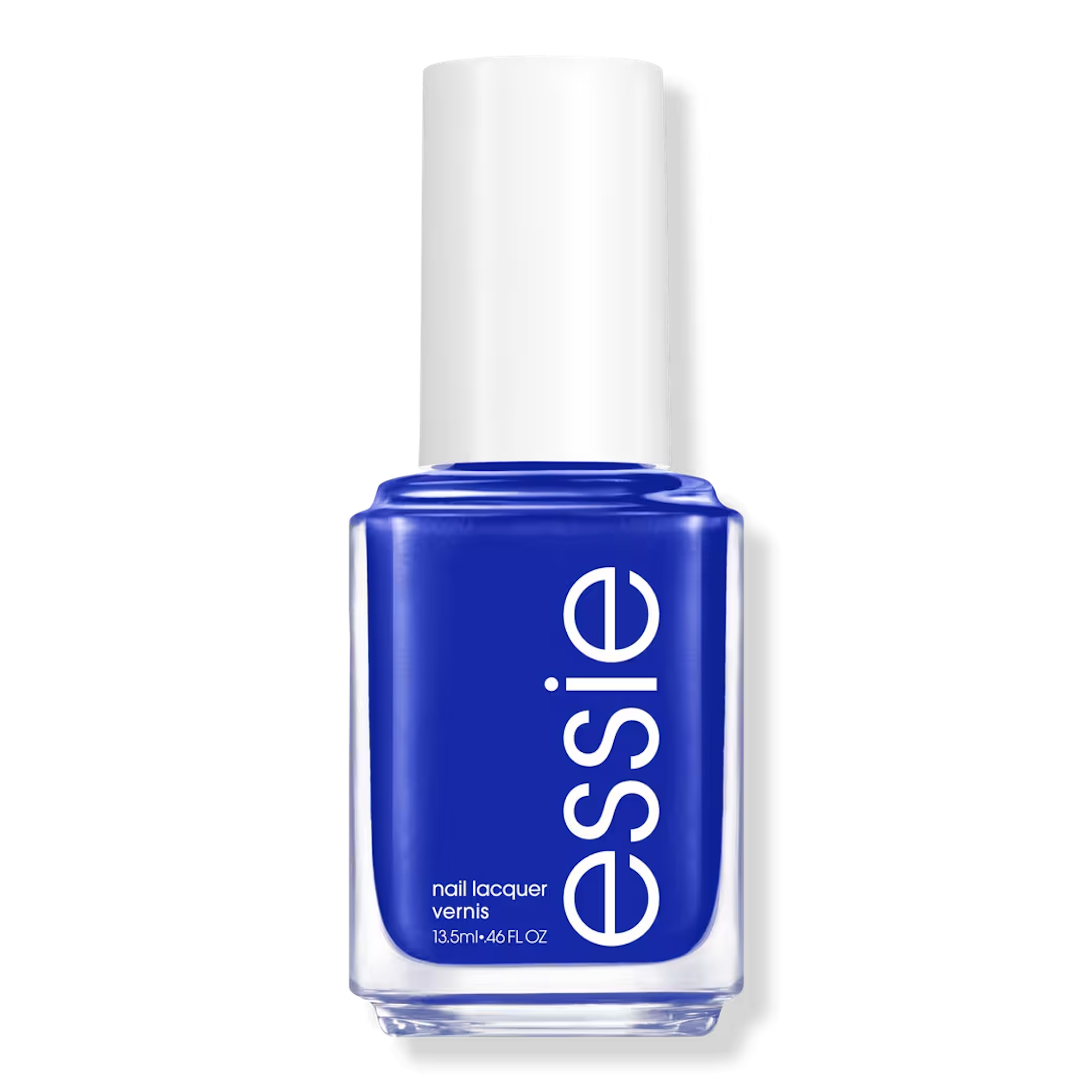 Close-up of hands showing a vibrant summer manicure with bold color