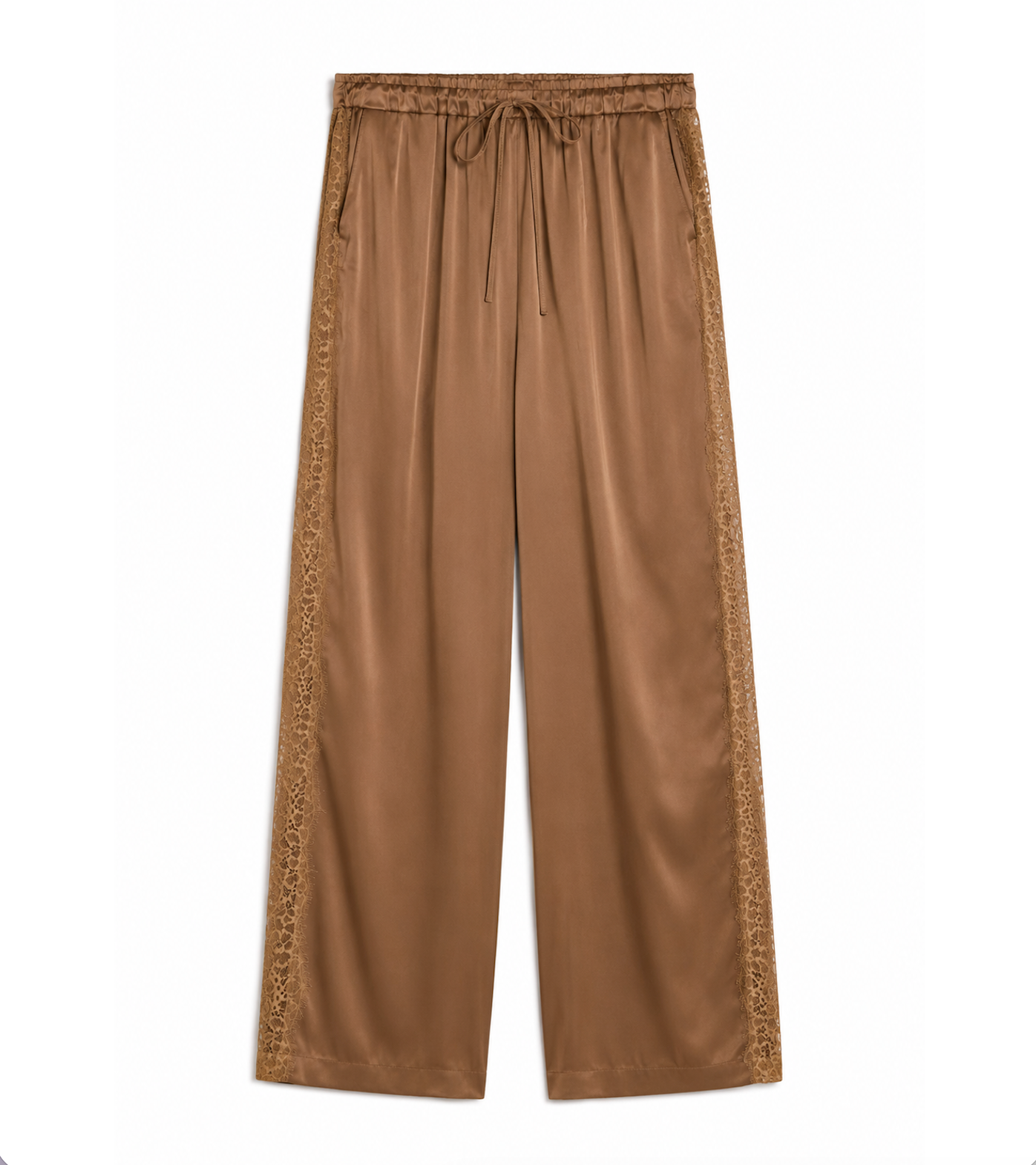 Crisp white button-down and tailored trousers styled for an evening event