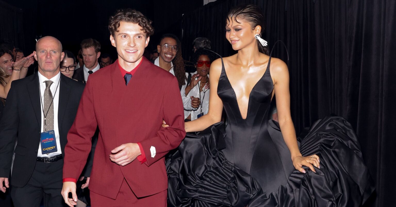 Tom Holland Called Zendaya More Talented at Their Own Premiere Guests at a Hollywood film premiere on a red carpet