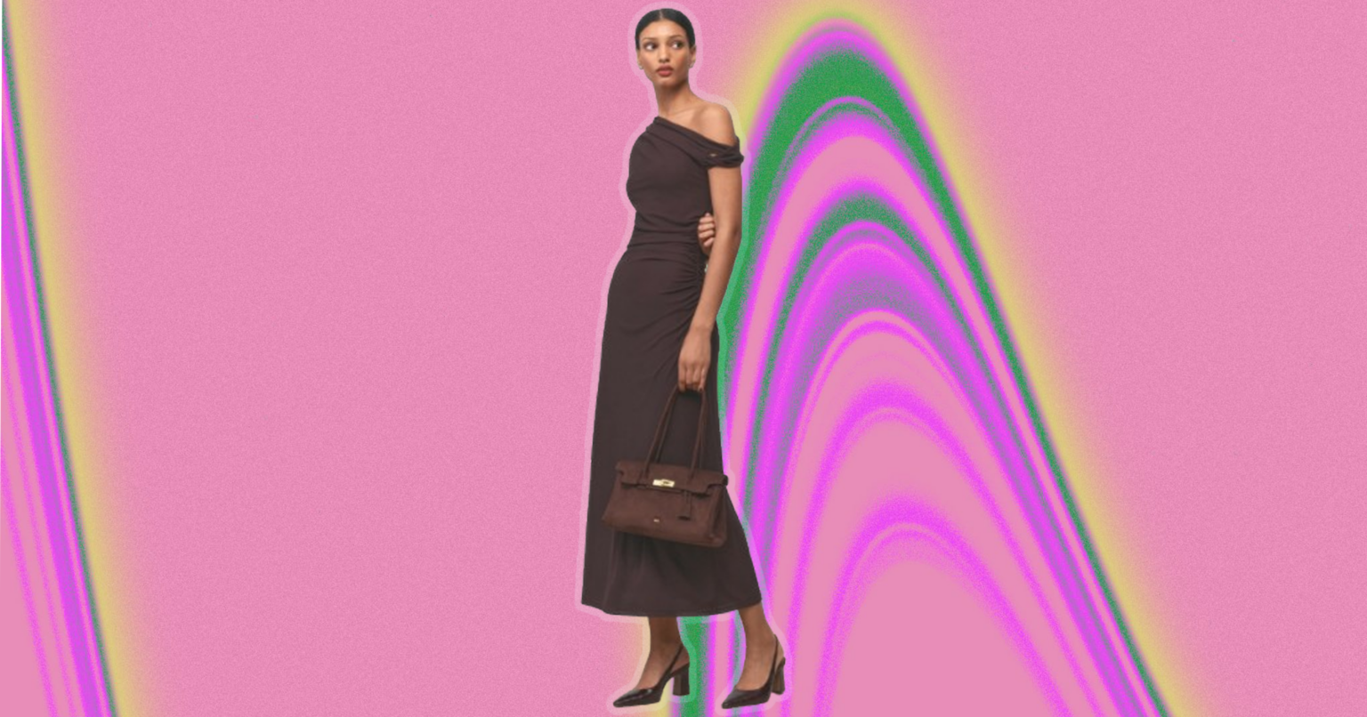 20 Must-Shop Dresses From Nordstrom’s Anniversary Sale We’re Eyeing Woman browsing a rack of dresses in a department store during a sale event