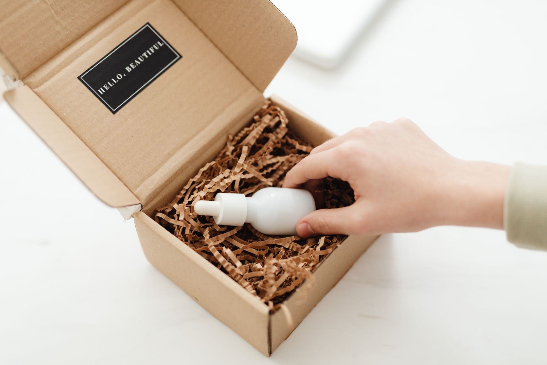 Eco-friendly beauty packaging displayed without plastic materials