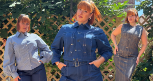 Gap Studio Fall 2026 Collection Brings Bold New Arrivals Worth Exploring Model wearing structured indigo denim jacket and utility pants from an elevated fashion collection