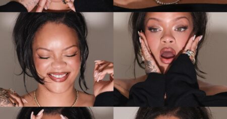 Fenty Beauty’s New Pro Filt’r Foundation Is Here—and Yes, It’s Even Better Than the OG An array of foundation bottles in various shades displayed on a vanity surface