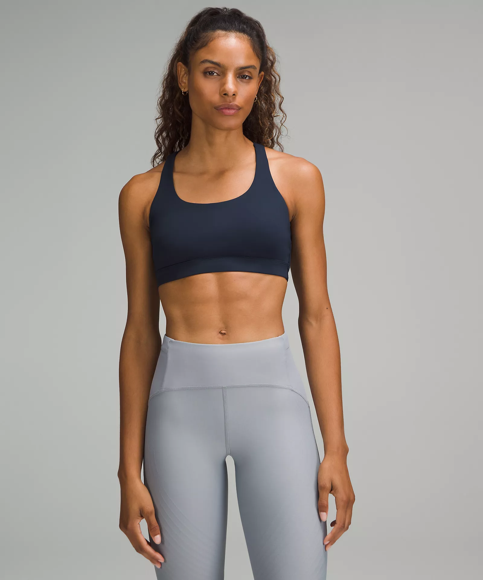 Person in comfortable athletic clothes resting after a long run