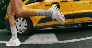 FP Movement x On’s Second Sneaker Collab Is Here — Shop The Collection Now Women's pastel athletic sneakers on a clean white background
