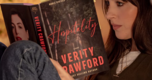 Anne Hathaway and Dakota Johnson Star Together in Verity Film Dark and moody interior of a remote house suggesting psychological tension