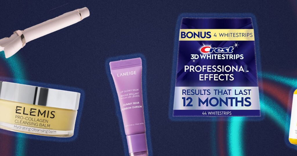 Get Your Gifts Early (& On Sale) During Amazon’s Holiday Beauty Haul Event Assorted beauty and skincare products arranged on a flat surface